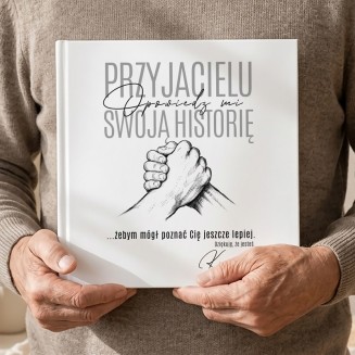 Wyjątkowy prezent dla świadka w postaci książki wspomnień z ponad 130 pytaniami.