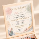 Pudełko na pieniądze z życzeniami dla Pary Młodej.