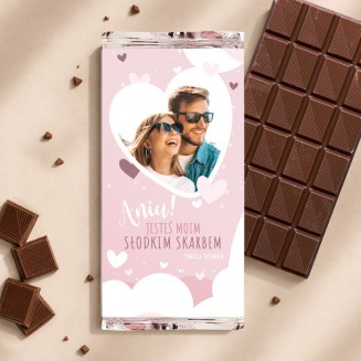 Czekolada z personalizowanym zdjęciem. Prezent dla ukochanej osoby