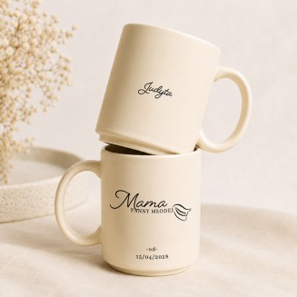 Kubek personalizowany dla mamy panny młodej.