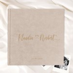 Album welurowy z imionami Pary młodej.
