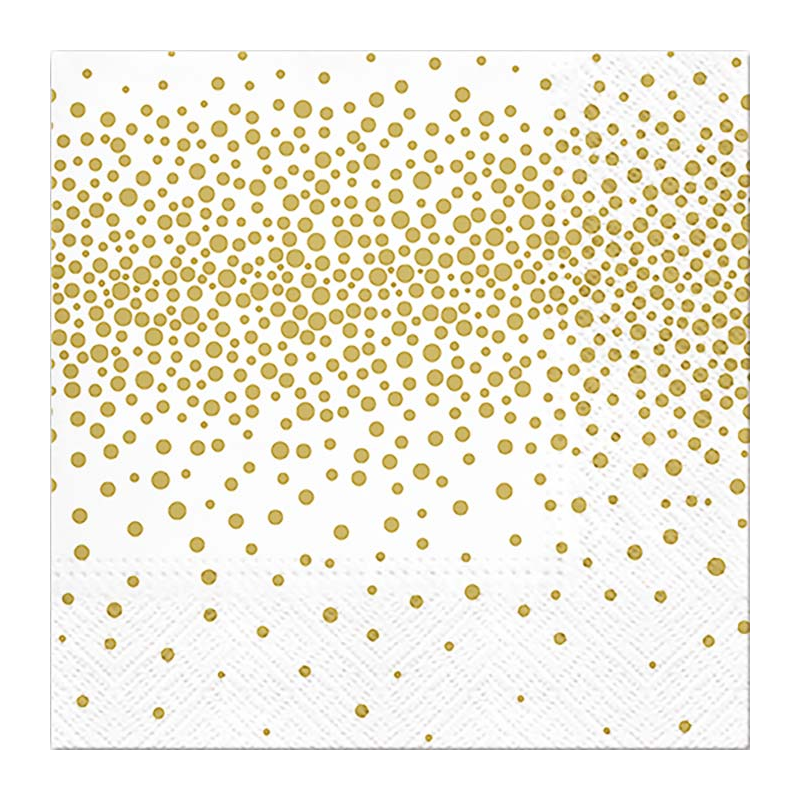 SERWETKI papierowe Confetti Gold 33x33cm 20szt
