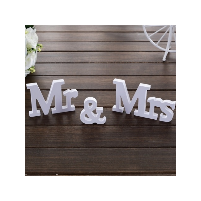 NAPIS dekoracyjny Mr&Mrs Zestaw 10x50cm