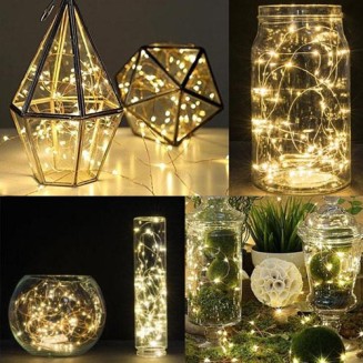 DRUCIK świetlny microLED na baterie 5m 50ledów