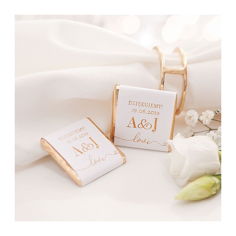 CZEKOLADKA ślubna personalizowana Only Love