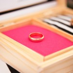 PUDEŁKO na obrączki drewniane kolekcja ślubna Wedding Z IMIONAMI