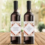 SKRZYNIA na 2 wina prezent dla Pary Młodej Barwy Jesieni (+etykiety)