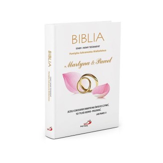 Biblia dla nowożeńców, prezent dla młodej pary z dedykacją - pismo święte na nową drogę życia
