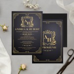 Ślubne zaproszenie personalizowane w modnej kolorystyce. Pozwoli zaprosić gości na Wasze wesele.