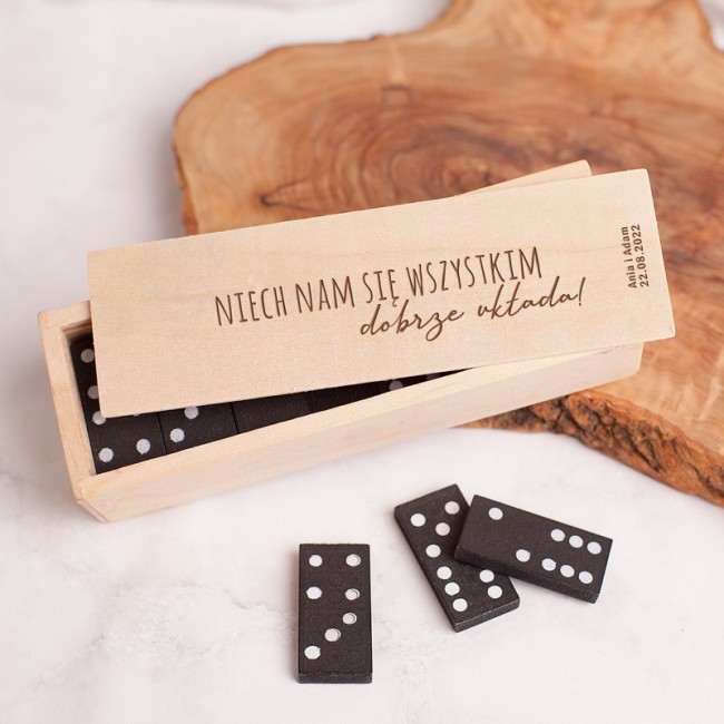 GRA Domino dla gości weselnych Niech Nam Się Wszystkim Dobrze Układa
