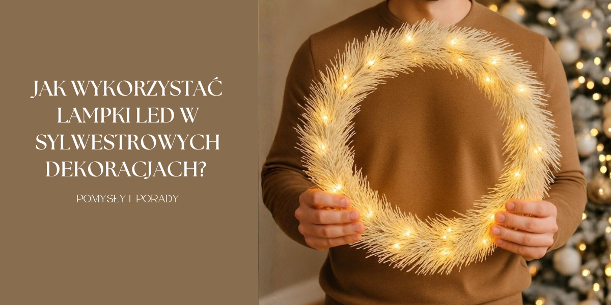 Jak wykorzystać lampki i oświetlenie led w sylwestrowych dekoracjach? 