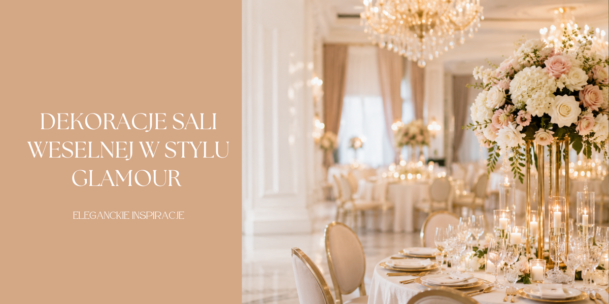 Dekoracje sali weselnej w stylu glamour – eleganckie inspiracje