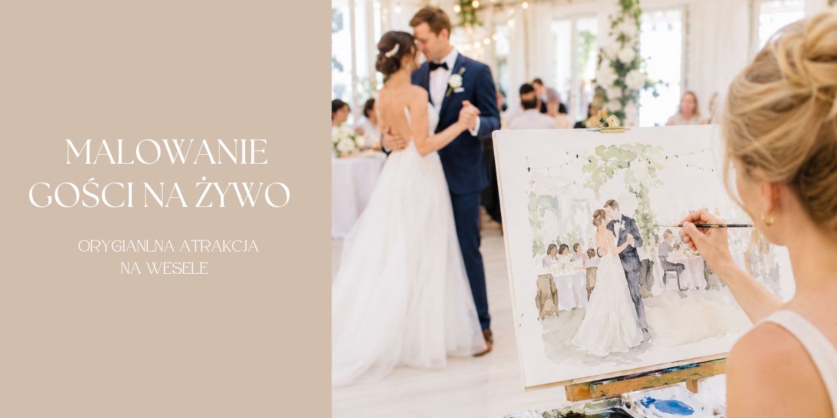 Malowanie gości na weselu na żywo - Live Art orygianlna atrakcja na wesele 