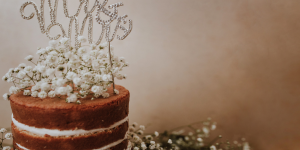 tort w stylu rustykalnym na wesele